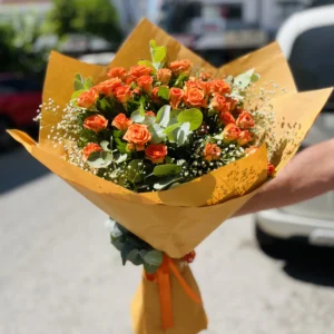 Çardak Gül Buketi Turuncu